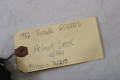 1982 Suzuki GS1100G Z Helmet Lock W/Key 95700-34210