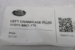 LEFT CRANKCASE PLUG 11211-MK7-770 1983 Honda VT750C Shadow