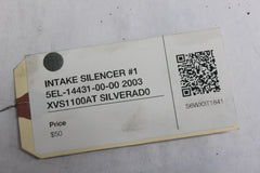 INTAKE SILENCER #1 5EL-14431-00-00 2003 XVS1100AT SILVERAD0