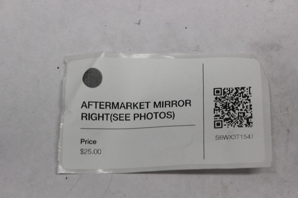 AFTERMARKET MIRROR RIGHT 2007 Victory Vegas 8 Ball