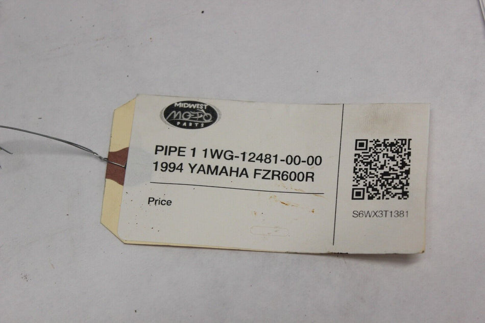 PIPE 1 1WG-12481-00-00 1994 YAMAHA FZR600R