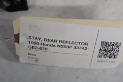 STAY, REAR REFLECTOR 1990 Honda NS50F 33742-GE2-670