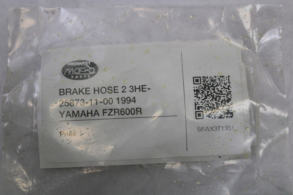 BRAKE HOSE 2 3HE-25873-11-00 1994 YAMAHA FZR600R