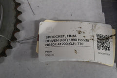 SPROCKET, FINAL DRIVEN (43T) 1990 Honda NS50F 41200-GJ1-770