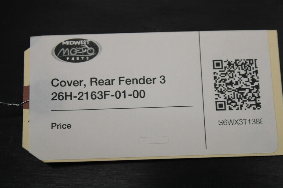 Cover, Rear Fender 3 1983 Yamaha Venture XVZ12TK 26H-2163F-01-00