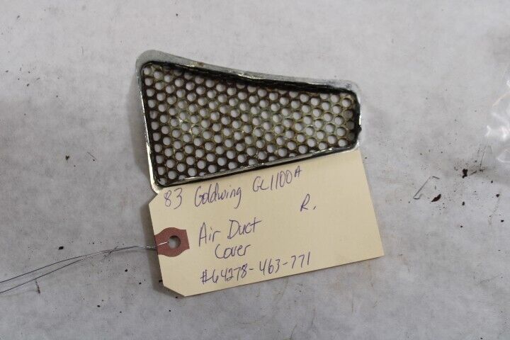 Air Duct Cover RIGHT 64278-463-771 1983 Honda Goldwing GL1100