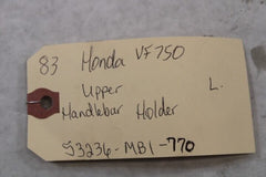 Upper Handlebar Holder Left 53236-MB1-770 1983 Honda VF750