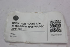 BREATHER PLATE 42X-11165-00-00 1996 Yamaha VIRAGO XV1100S