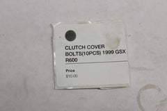CLUTCH COVER BOLTS (10PCS) 1999 GSX R600
