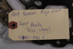 Front Brake Disc (Rotor) 41080-0161-11 2009 Kawasaki 650R Ninja EX650C9F