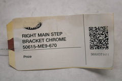 RIGHT MAIN STEP BRACKET CHROME 50615-ME9-670 1983 Honda VT750C Shadow