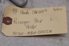 OEM Honda Motorcycle 1999 CBR600F4 Passenger Step Holder Left 50760-MBW-000ZA