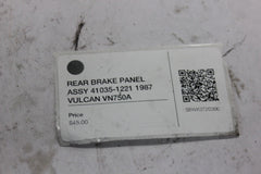 REAR BRAKE PANEL ASSY 41035-1221 1987 VULCAN VN750A