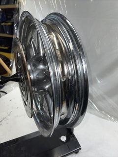 Harley Davidson Chrome FRONT 9 Spoke Wagon Wheel 16" x 3" 1" Bearing 43345-00