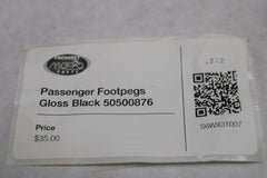 Passenger Footpeg Gloss Black 50500876 Harley Davidson