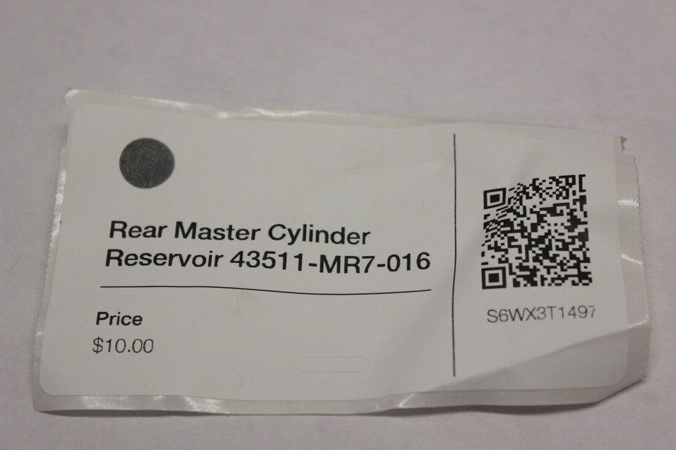 Rear Master Cylinder Reservoir 43511-MR7-016 2005 Honda VTX1300S