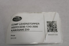 COMP LEVER (STOPPER ASSY) 13236-1243 2000 KAWASAKI ZX9 2000 Kawasaki ZX-9R