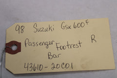 Passenger Footrest Bar Right 43610-20C01 1998 Suzuki Katana GSX600