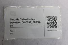 Throttle Cable Harley Davidson 06-0092, 56308-86