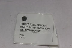 FRONT AXLE SPACER RIGHT 54740-17C00 2001 GSF1200 SUZUKI BANDIT