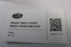 FRONT SIDE COVER RIGHT 63500-ME9-000 1983 Honda VT750C Shadow