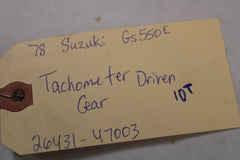 Tachometer Drive Gear 10T 26431-47003 1978 Suzuki GS550