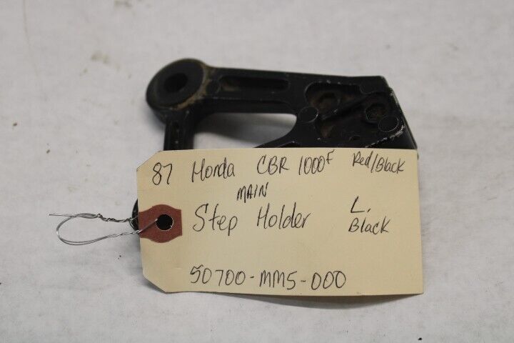 Main Step Holder Left Black 50700-MM5-000 1987 Honda CBR1000F Hurricane