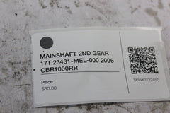 MAINSHAFT 2ND GEAR 17T 23431-MEL-000 2006 CBR1000RR