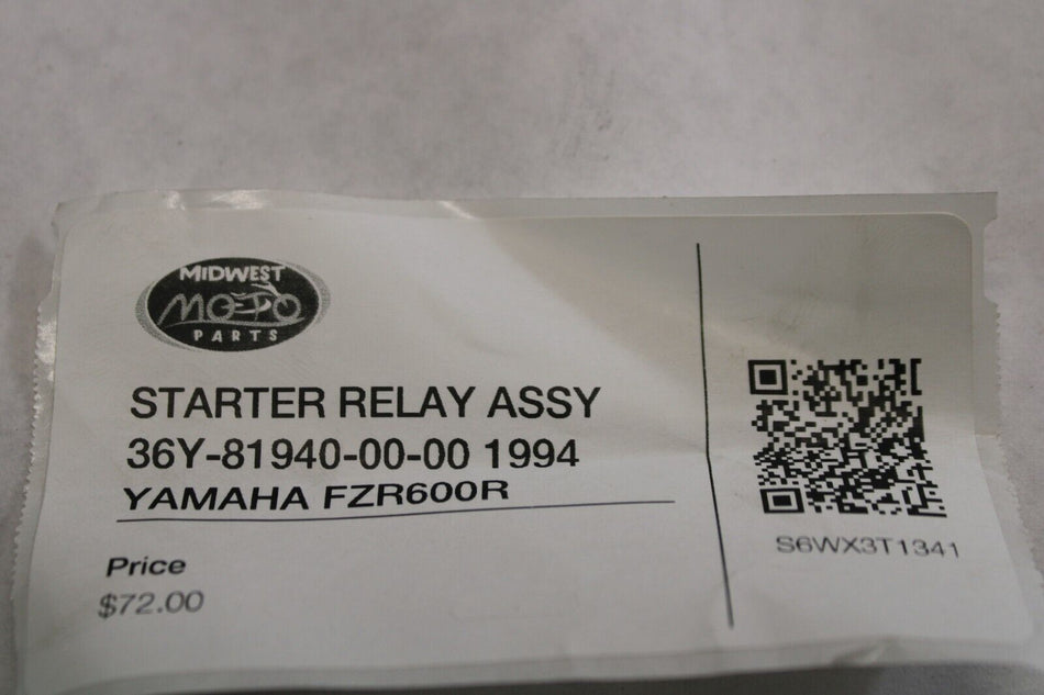 STARTER RELAY ASSY 36Y-81940-00-00 1994 YAMAHA FZR600R