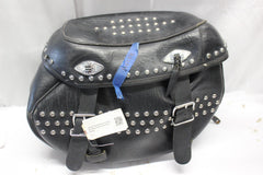 RIGHT Saddlebag Leather Studded Harley Davidson Softail