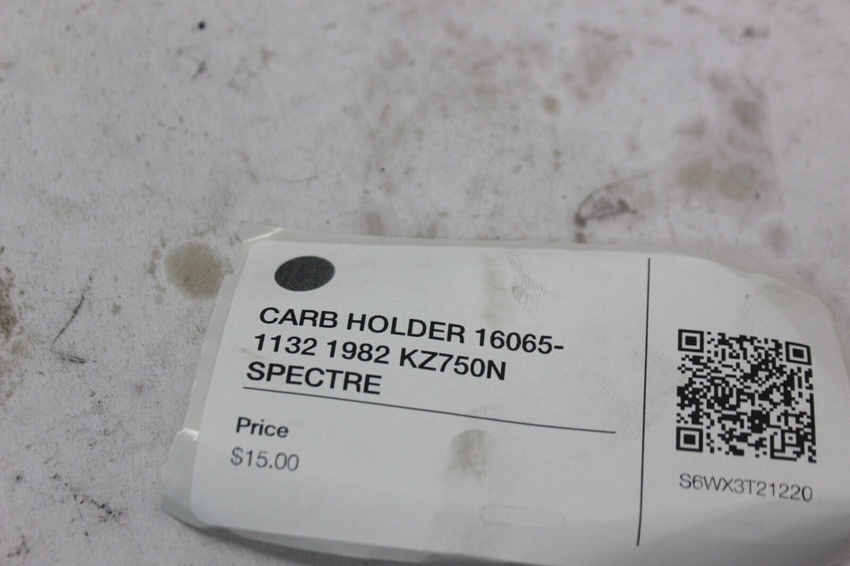 CARB HOLDER 16065-1132 1982 KZ750N SPECTRE