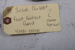 Front Footrest Guard Left Chrome  1998 Suzuki Katana GSX600 43581-08F00
