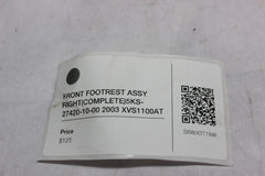 FRONT FOOTREST ASSY RIGHT (COMPLETE) 5KS-27420-10-00 2003 XVS1100AT SILVERADO
