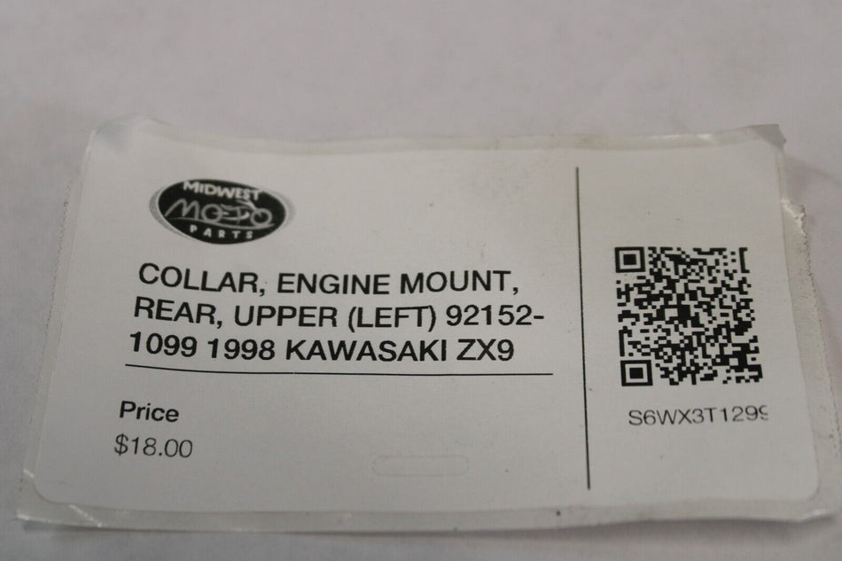 COLLAR, ENGINE MOUNT, REAR, UPPER (LEFT) 92152-1099 1998 Kawasaki ZX-9R Ninja