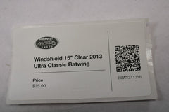 Windshield 15" Clear 2013 Ultra Classic Batwing Harley Davidson