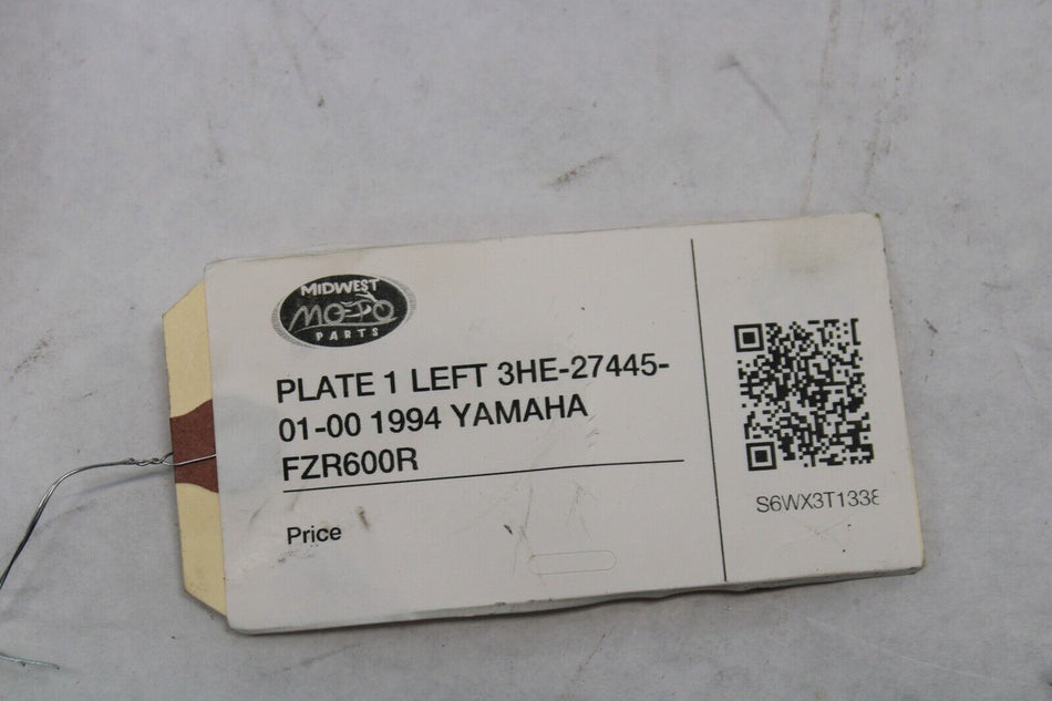PLATE 1 LEFT 3HE-27445-01-00 1994 YAMAHA FZR600R