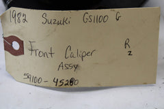 1982 Suzuki GS1100G Z Front Caliper Assy Right 59100-45280