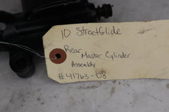 OEM Harley Davidson Rear Brake Master Cylinder 2010 Streetglide Black 41763-08