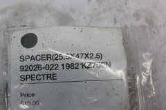 SPACER (25.5X47X2.5) 92026-022 1982 KZ750N SPECTRE
