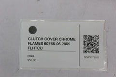 CLUTCH COVER CHROME FLAMES 60766-06 2009 FLHTCU Harley Davidson