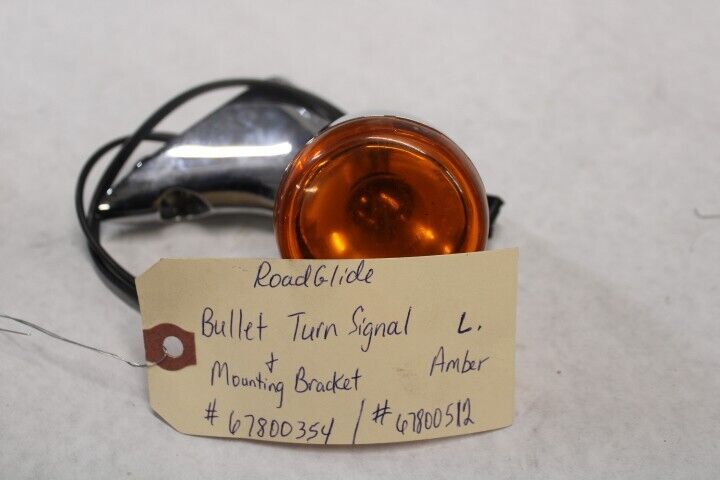 Bullet Turn Signal & Mounting Bracket LEFT 67800354 Harley Davidson