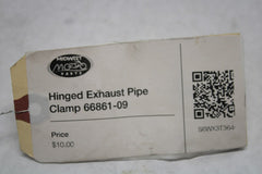 Hinged Exhaust Pipe Clamp 66861-09 Harley Davidson