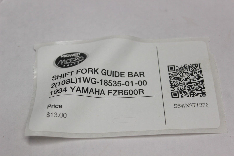 SHIFT FORK GUIDE BAR 2 (108L) 1WG-18535-01-00 1994 YAMAHA FZR600R
