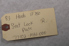 Seat Lock Plate Right 77102-MB1-000 1983 Honda VF750