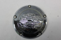 CLUTCH COVER CHROME FLAMES 60766-06 2009 FLHTCU Harley Davidson