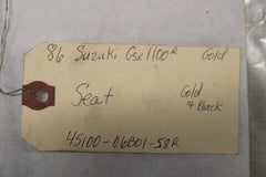 Seat 45100-06B01-58R 1986 Suzuki GSXR1100