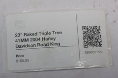 23" Raked Triple Tree 41MM 2004 Harley Davidson Road King