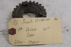 4th Driven Gear 25T 24341-38B00 1992 Suzuki Intruder VS1400