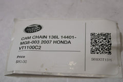 CAM CHAIN 136L 14401-MG8-003 2007 HONDA VT1100C2