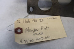 OEM Honda Motorcycle 2002 CBR900 Number Plate Bracket #84700-MCJ-A00